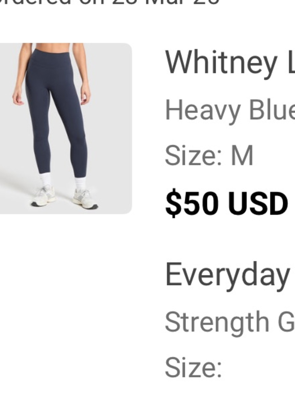 Two Gymshark Whitney Leggings